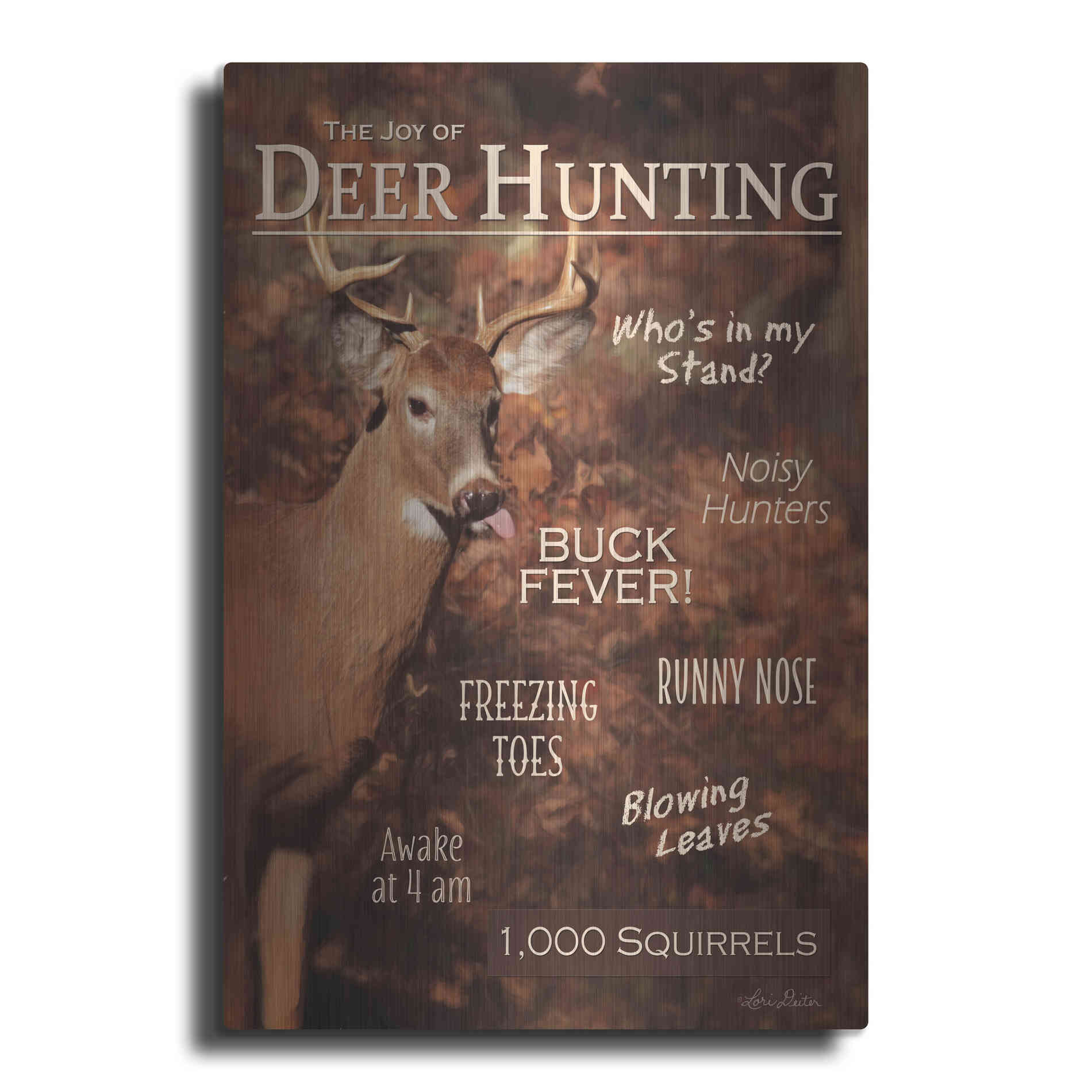 Luxe Metal Art 'Joy of Hunting' by Lori Deiter, Metal Wall Art