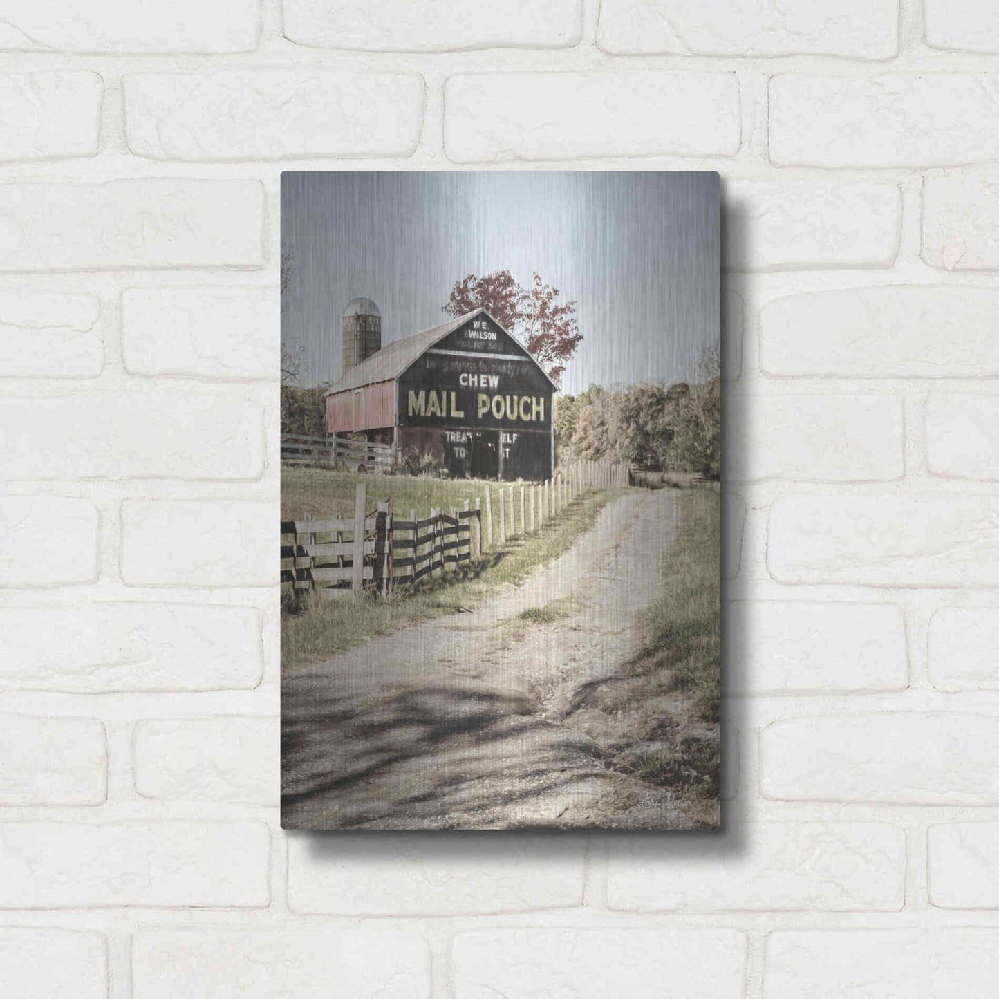 Luxe Metal Art 'Mail Pouch Lane' by Lori Deiter, Metal Wall Art,12x16