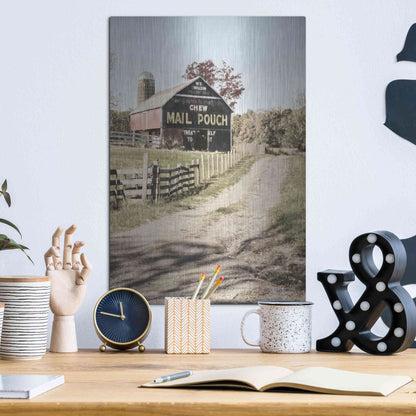 Luxe Metal Art 'Mail Pouch Lane' by Lori Deiter, Metal Wall Art,12x16