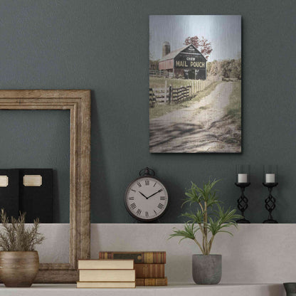 Luxe Metal Art 'Mail Pouch Lane' by Lori Deiter, Metal Wall Art,12x16