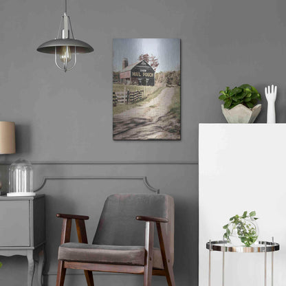 Luxe Metal Art 'Mail Pouch Lane' by Lori Deiter, Metal Wall Art,16x24
