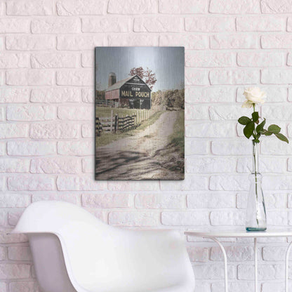 Luxe Metal Art 'Mail Pouch Lane' by Lori Deiter, Metal Wall Art,16x24