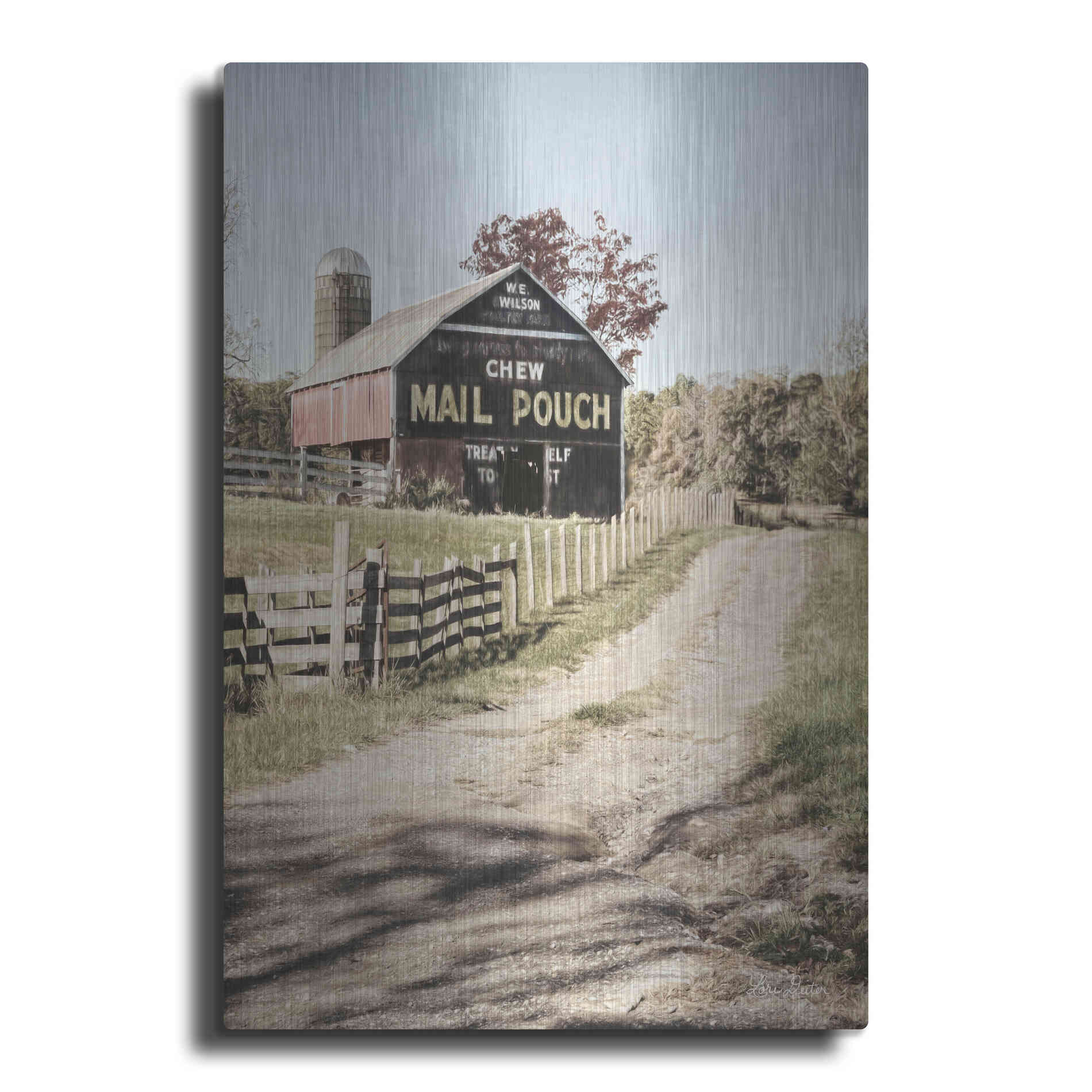 Luxe Metal Art 'Mail Pouch Lane' by Lori Deiter, Metal Wall Art