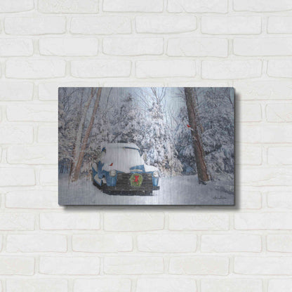 Luxe Metal Art 'Winter Storage' by Lori Deiter, Metal Wall Art,24x16