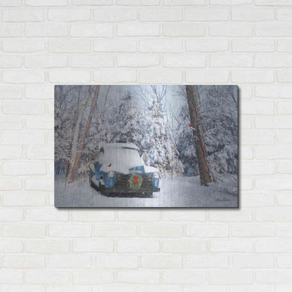 Luxe Metal Art 'Winter Storage' by Lori Deiter, Metal Wall Art,36x24