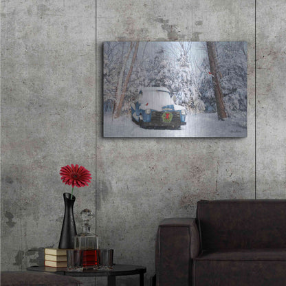 Luxe Metal Art 'Winter Storage' by Lori Deiter, Metal Wall Art,36x24