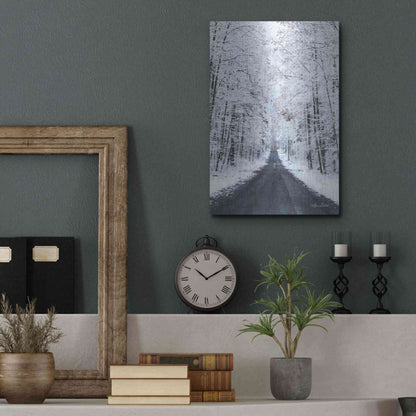 Luxe Metal Art 'All Roads Lead Home' by Lori Deiter, Metal Wall Art,12x16