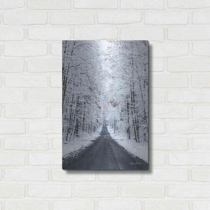 Luxe Metal Art 'All Roads Lead Home' by Lori Deiter, Metal Wall Art,16x24