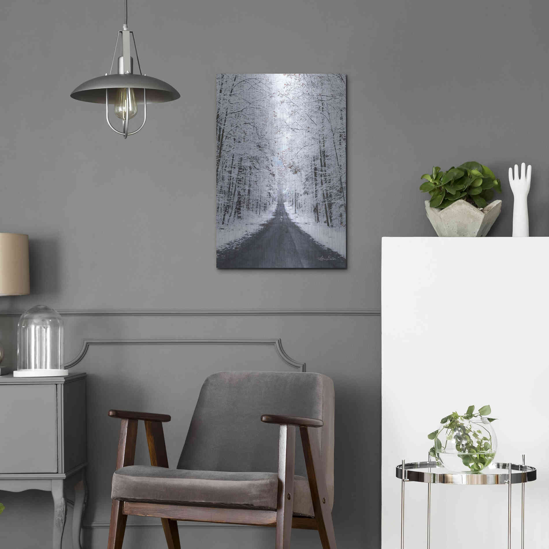 Luxe Metal Art 'All Roads Lead Home' by Lori Deiter, Metal Wall Art,16x24