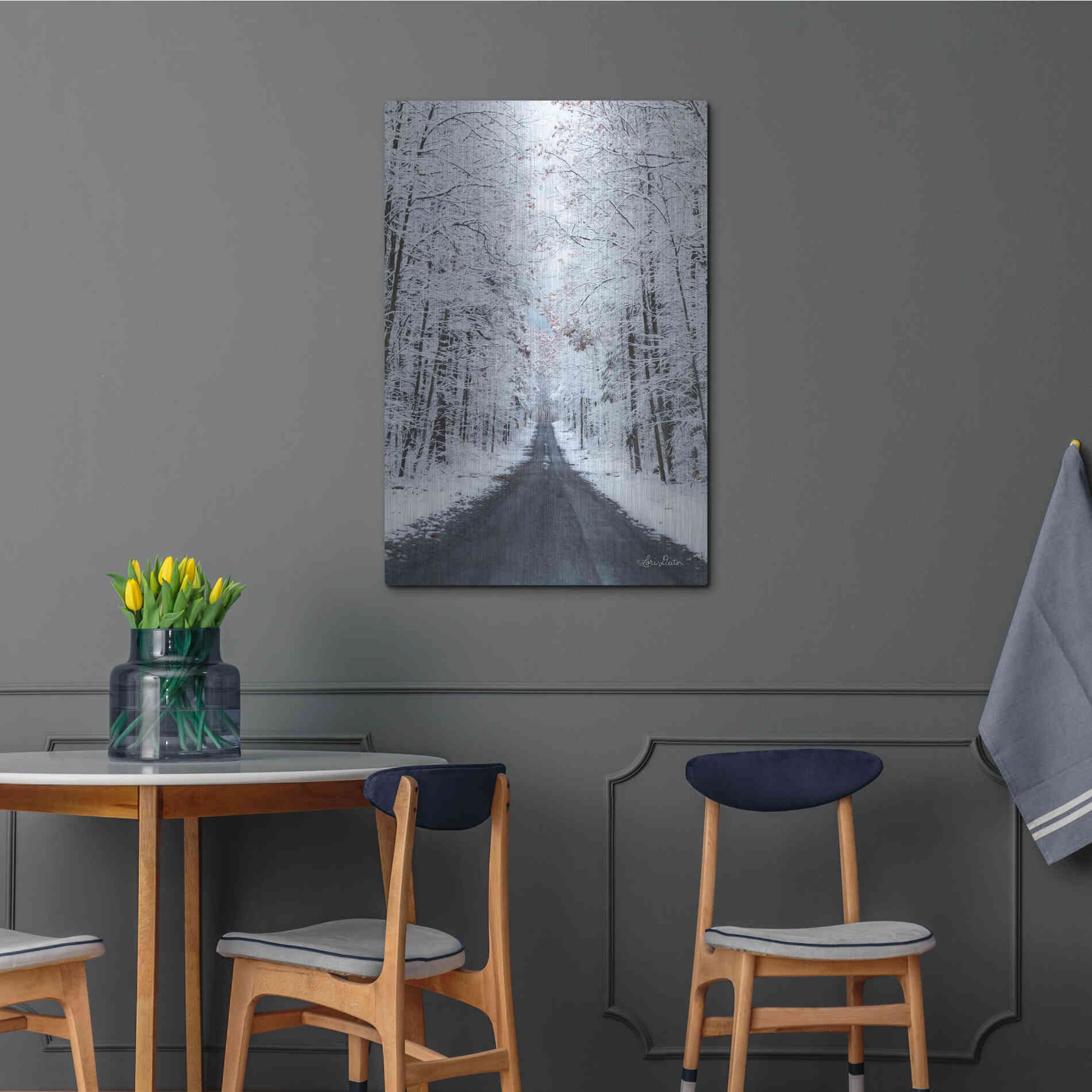 Luxe Metal Art 'All Roads Lead Home' by Lori Deiter, Metal Wall Art,24x36