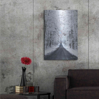 Luxe Metal Art 'All Roads Lead Home' by Lori Deiter, Metal Wall Art,24x36