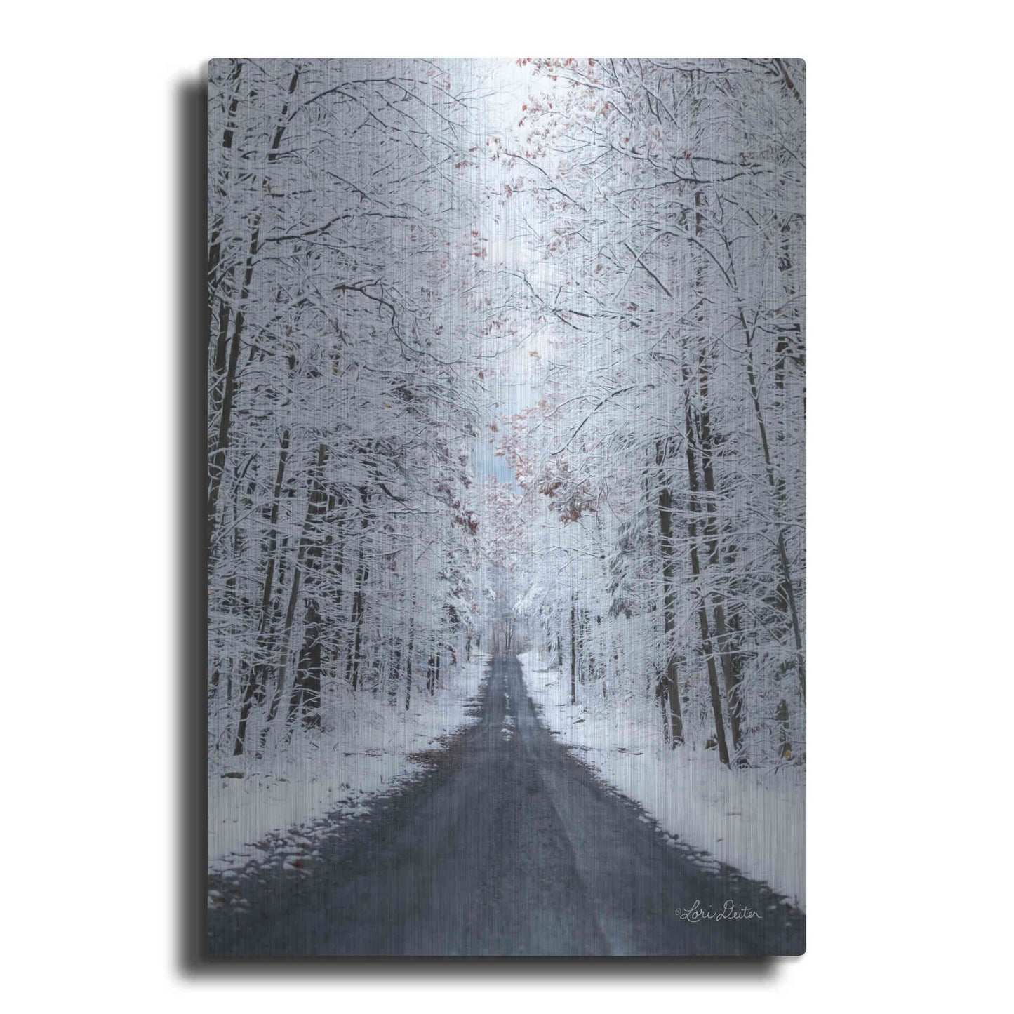 Luxe Metal Art 'All Roads Lead Home' by Lori Deiter, Metal Wall Art