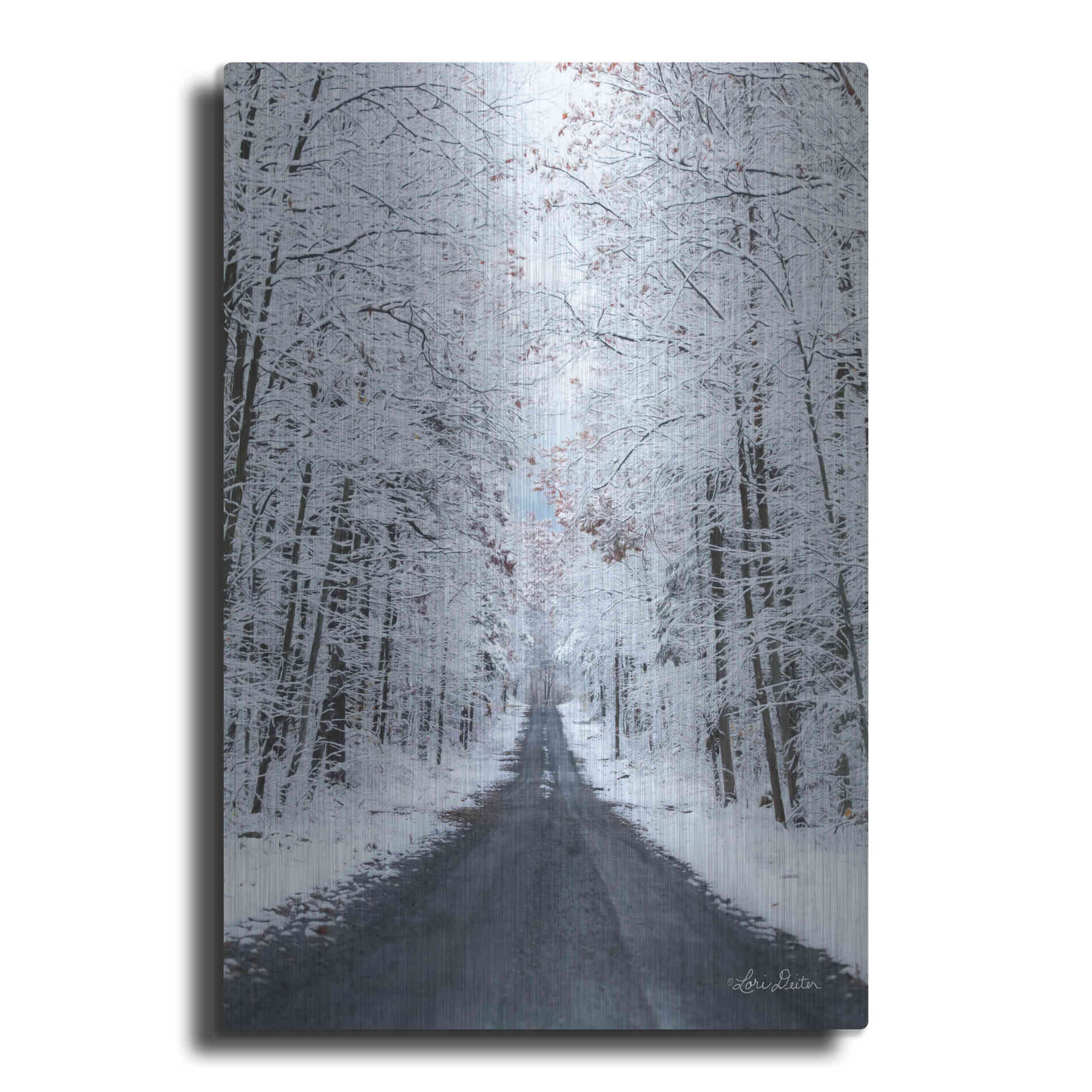 Luxe Metal Art 'All Roads Lead Home' by Lori Deiter, Metal Wall Art