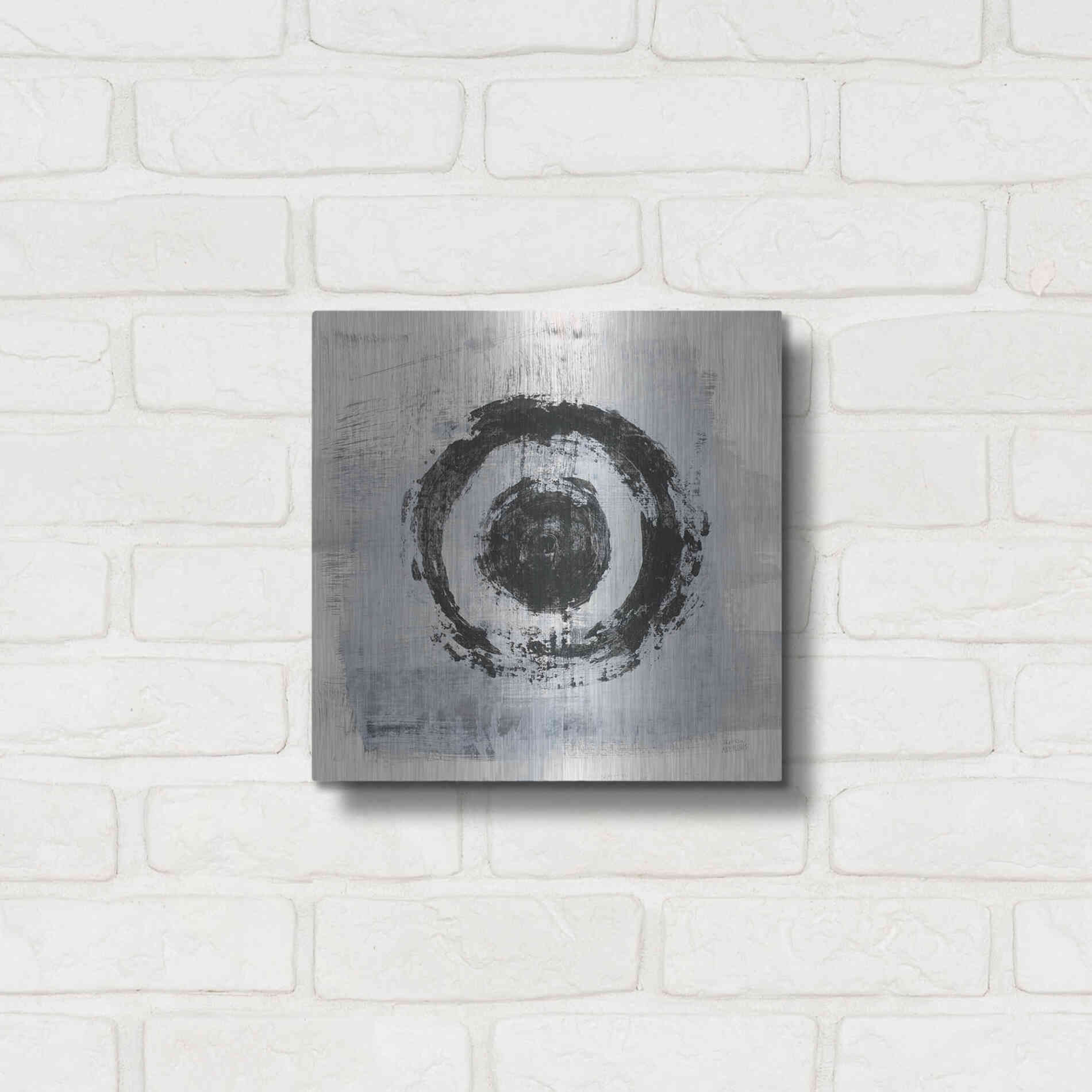 Luxe Metal Art 'Zen Circle II Crop' by Melissa Averinos, Metal Wall Art,12x12