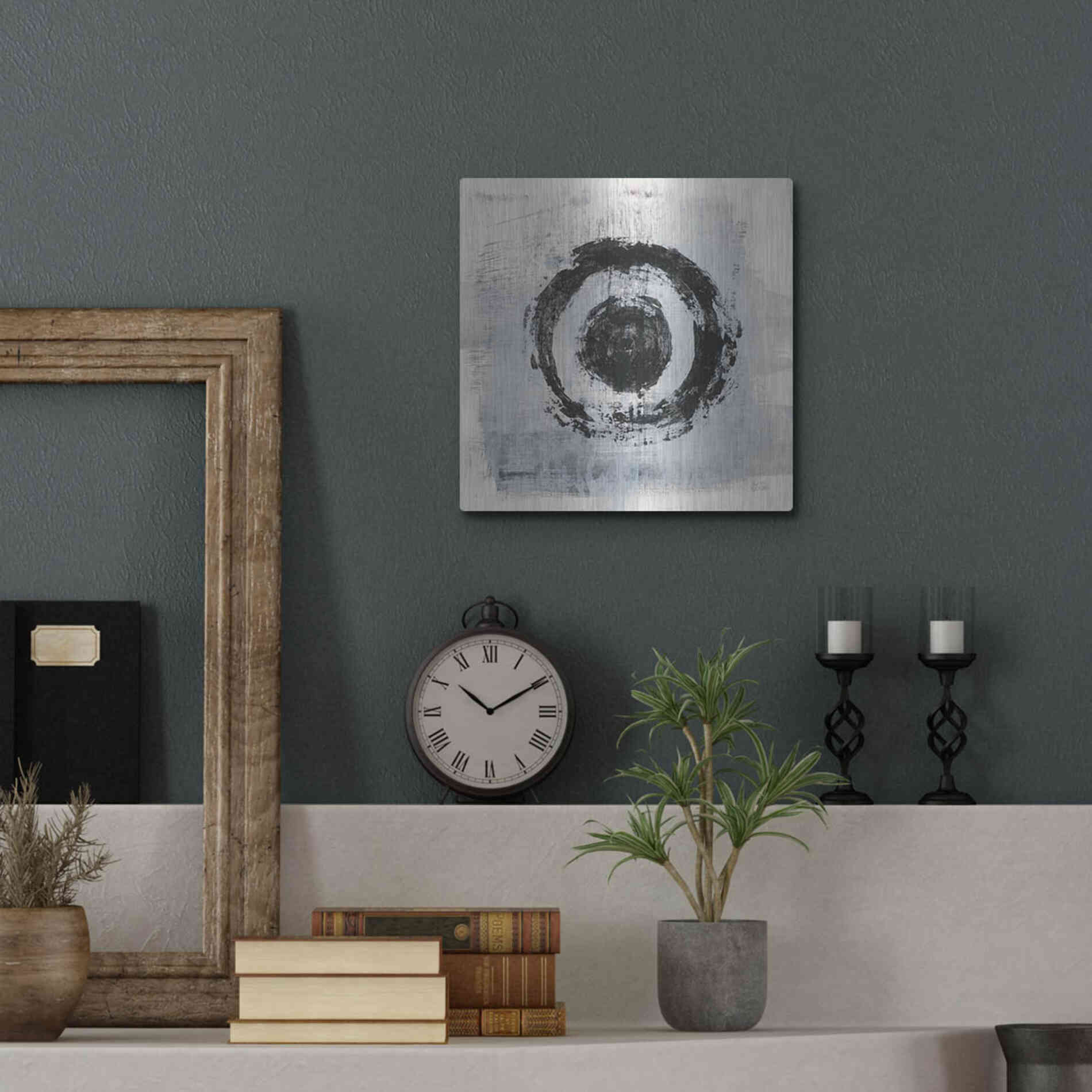 Luxe Metal Art 'Zen Circle II Crop' by Melissa Averinos, Metal Wall Art,12x12