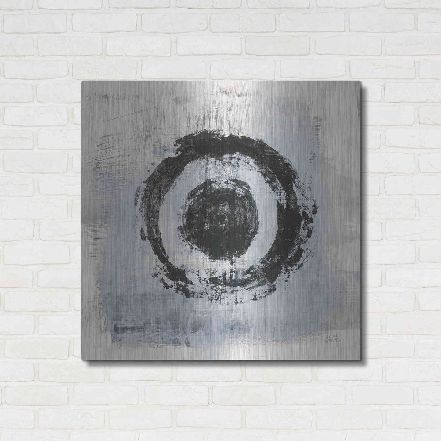 Luxe Metal Art 'Zen Circle II Crop' by Melissa Averinos, Metal Wall Art,36x36