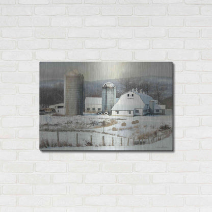 Luxe Metal Art 'The Lake Farm' by Lori Deiter, Metal Wall Art,36x24