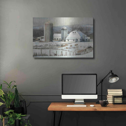 Luxe Metal Art 'The Lake Farm' by Lori Deiter, Metal Wall Art,36x24