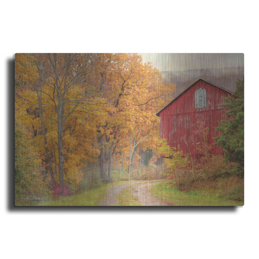 Luxe Metal Art 'Hidden Barn' by Lori Deiter, Metal Wall Art