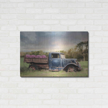 Luxe Metal Art 'Flower Delivery' by Lori Deiter, Metal Wall Art,36x24