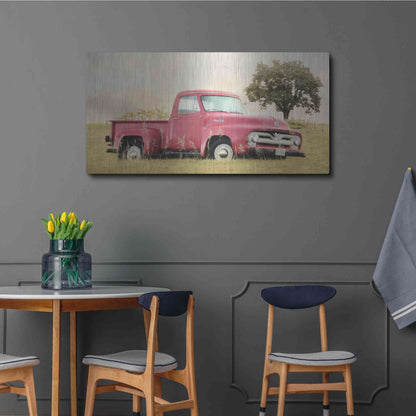 Luxe Metal Art 'Country Parking Spot' by Lori Deiter, Metal Wall Art,48x24