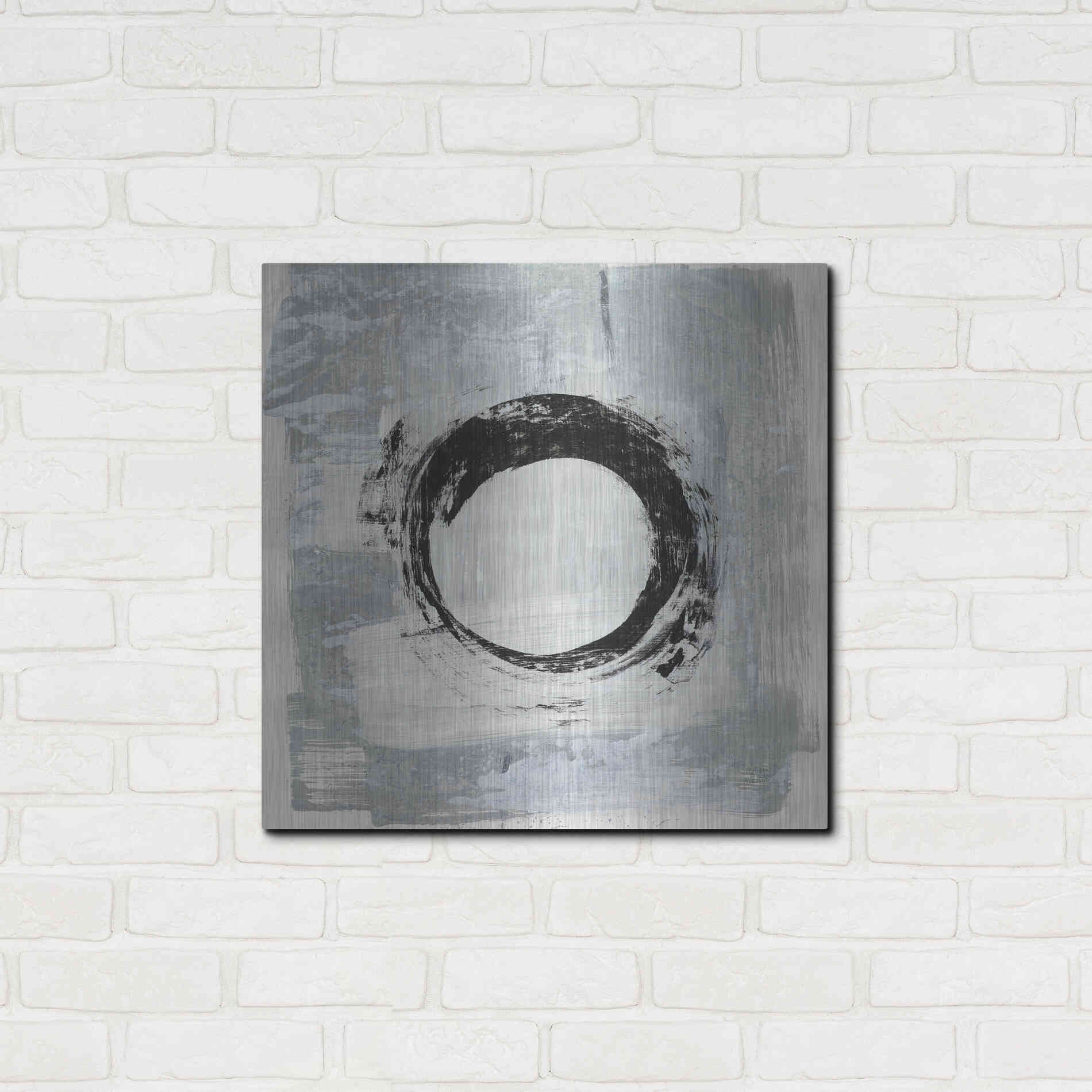 Luxe Metal Art 'Zen Circle I Crop' by Melissa Averinos, Metal Wall Art,24x24