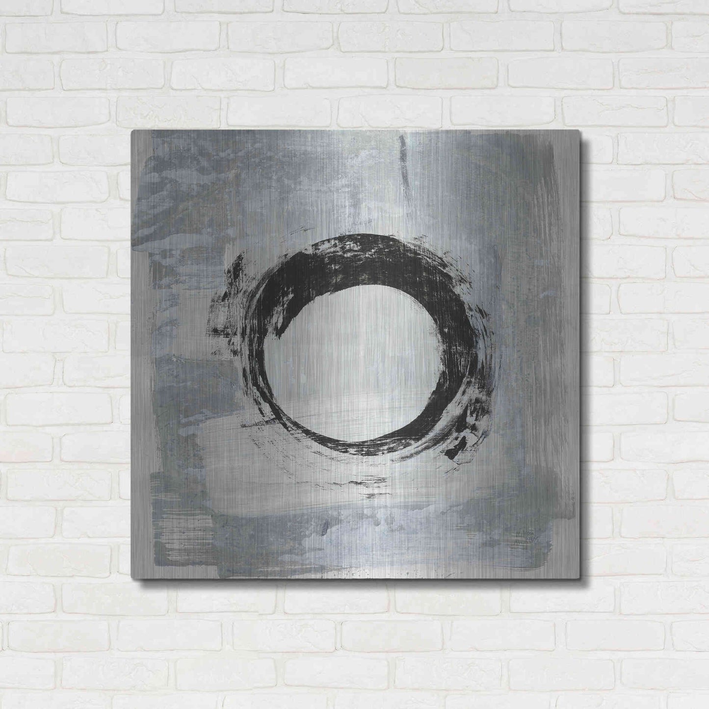 Luxe Metal Art 'Zen Circle I Crop' by Melissa Averinos, Metal Wall Art,36x36