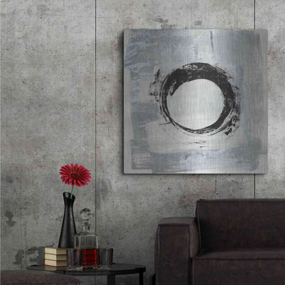 Luxe Metal Art 'Zen Circle I Crop' by Melissa Averinos, Metal Wall Art,36x36