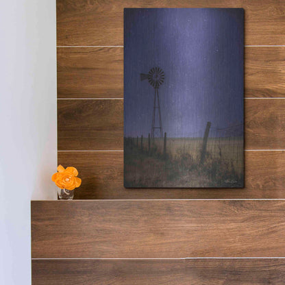 Luxe Metal Art 'Starlit Night' by Lori Deiter, Metal Wall Art,12x16