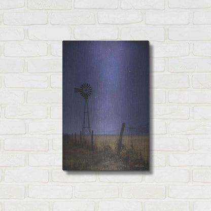 Luxe Metal Art 'Starlit Night' by Lori Deiter, Metal Wall Art,16x24