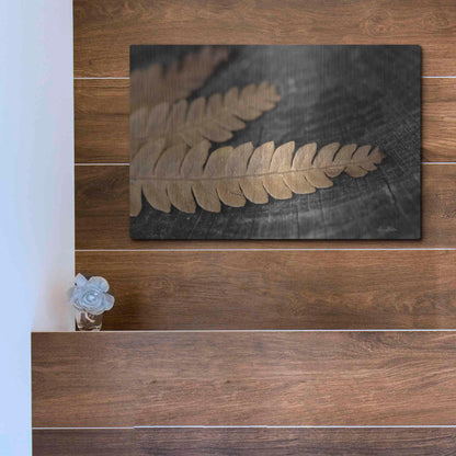 Luxe Metal Art 'Gold on Black V' by Lori Deiter, Metal Wall Art,16x12