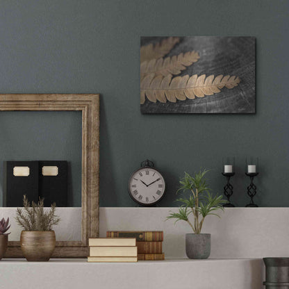 Luxe Metal Art 'Gold on Black V' by Lori Deiter, Metal Wall Art,16x12