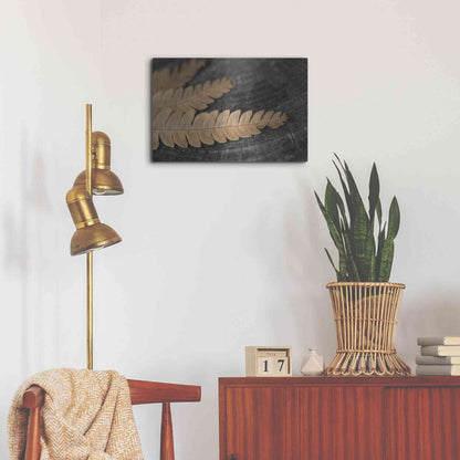 Luxe Metal Art 'Gold on Black V' by Lori Deiter, Metal Wall Art,24x16