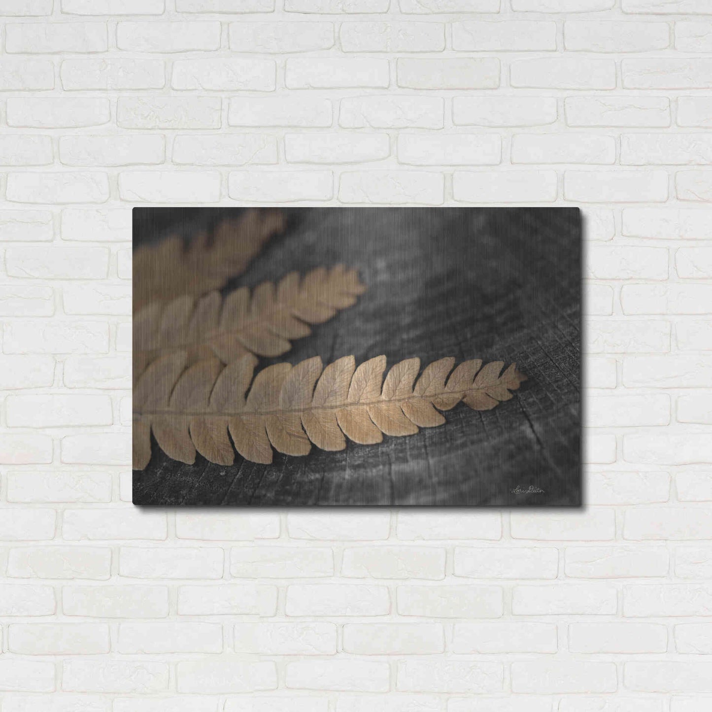 Luxe Metal Art 'Gold on Black V' by Lori Deiter, Metal Wall Art,36x24