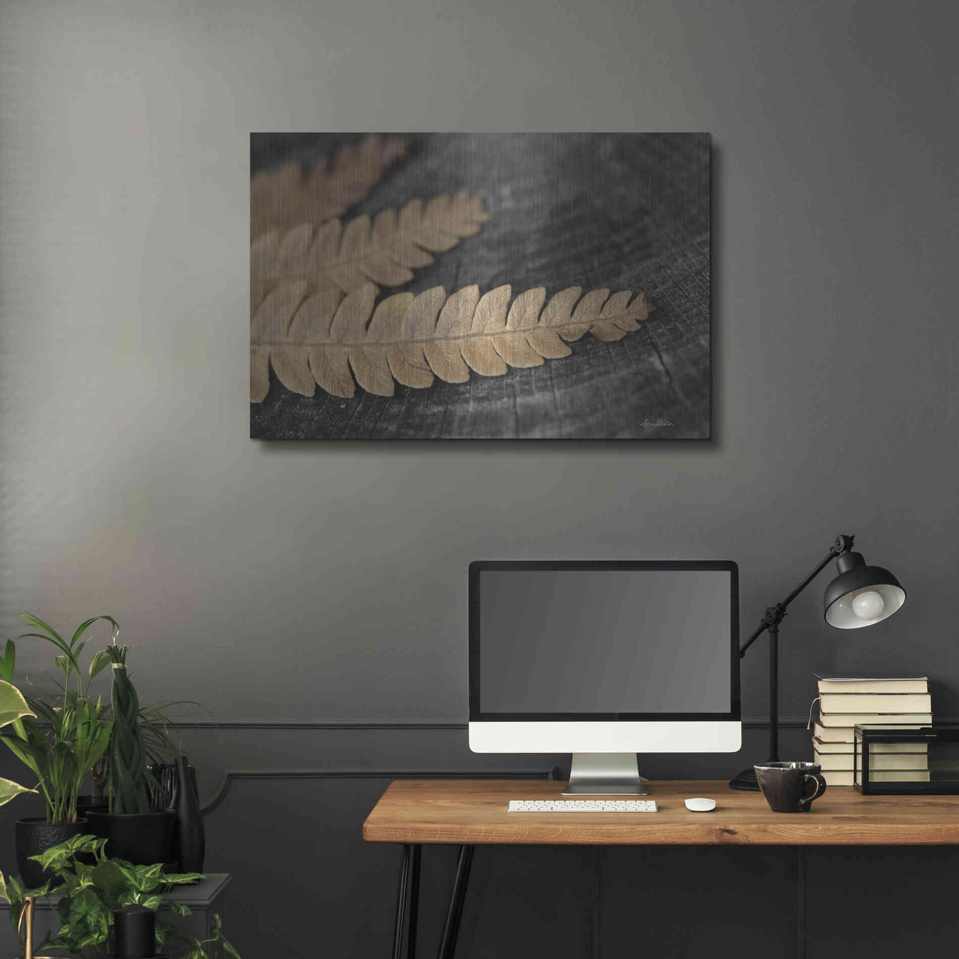 Luxe Metal Art 'Gold on Black V' by Lori Deiter, Metal Wall Art,36x24