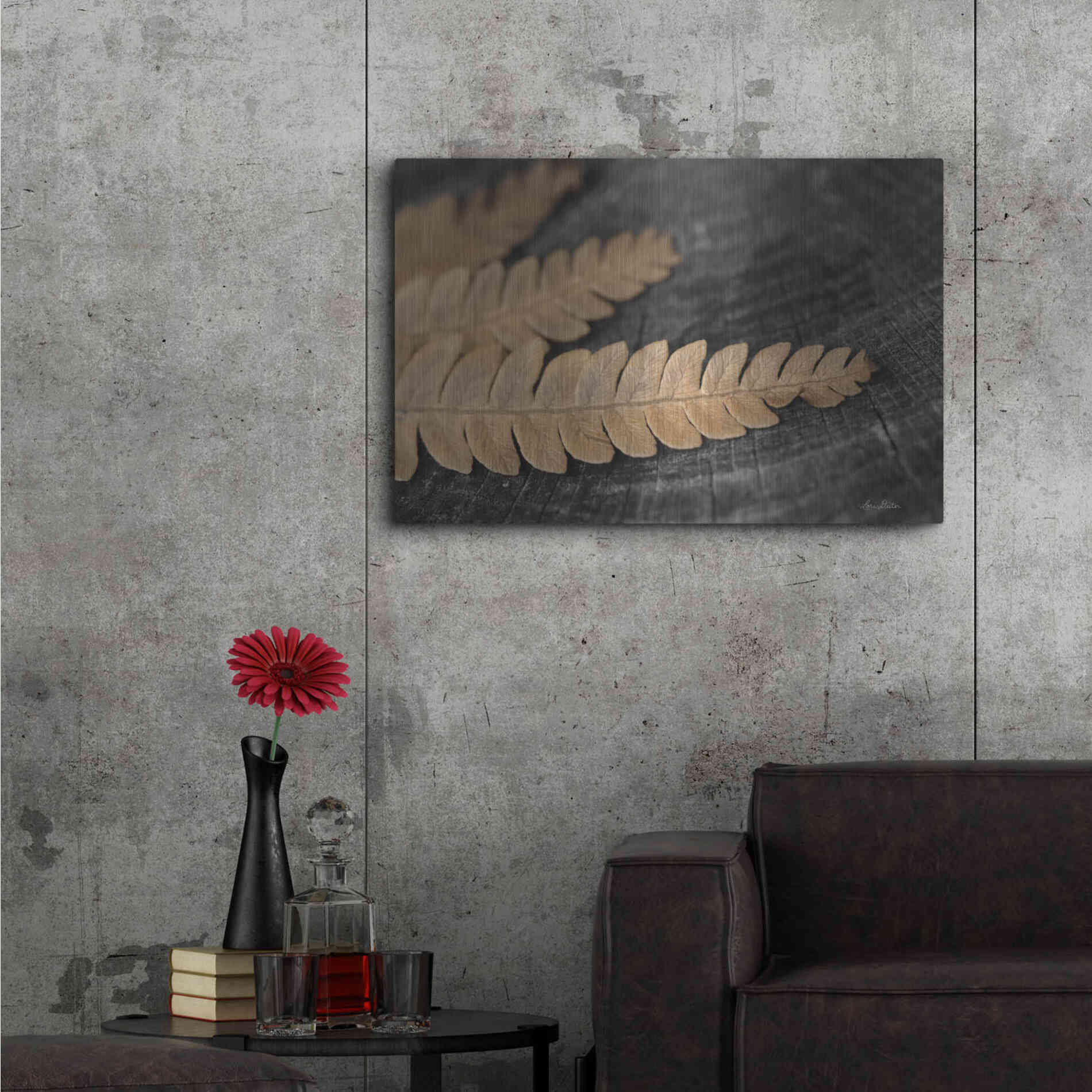 Luxe Metal Art 'Gold on Black V' by Lori Deiter, Metal Wall Art,36x24