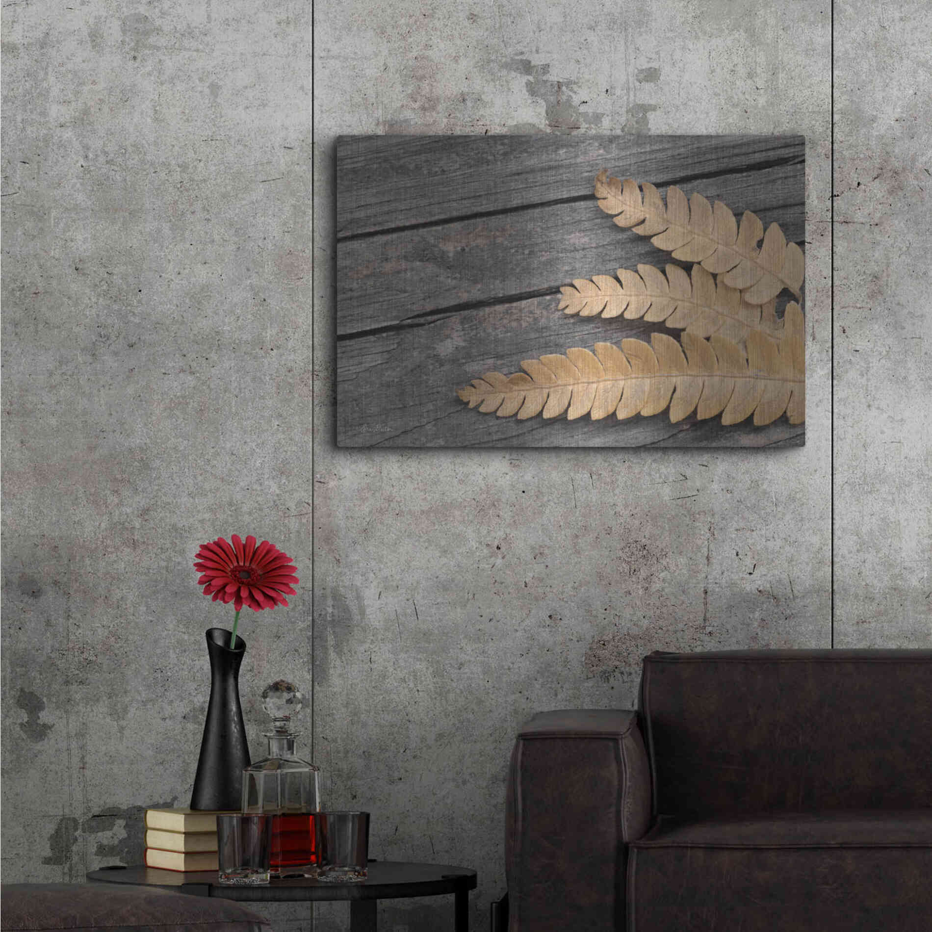 Luxe Metal Art 'Gold on Black VI' by Lori Deiter, Metal Wall Art,36x24