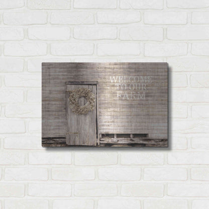 Luxe Metal Art 'Welcome to Our Farm' by Lori Deiter, Metal Wall Art,24x16