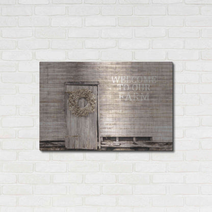 Luxe Metal Art 'Welcome to Our Farm' by Lori Deiter, Metal Wall Art,36x24