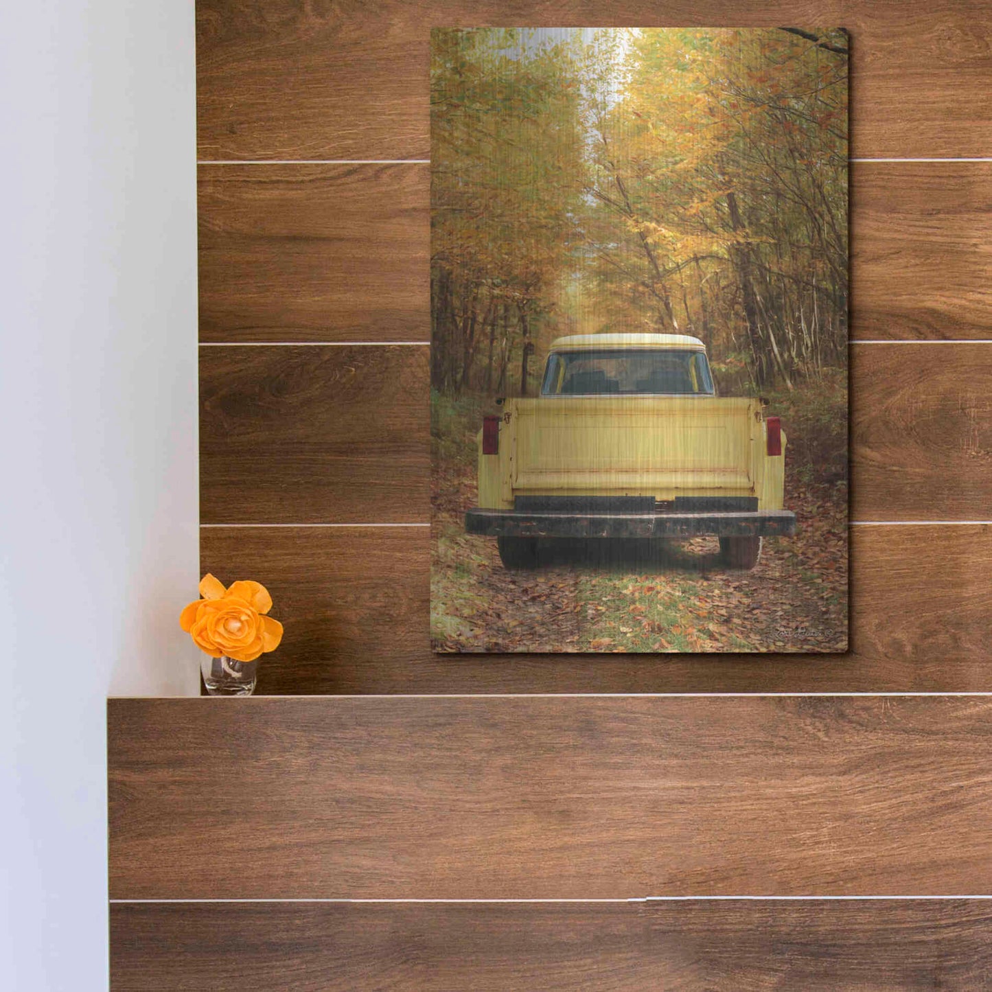 Luxe Metal Art 'The Season of Color' by Lori Deiter, Metal Wall Art,12x16