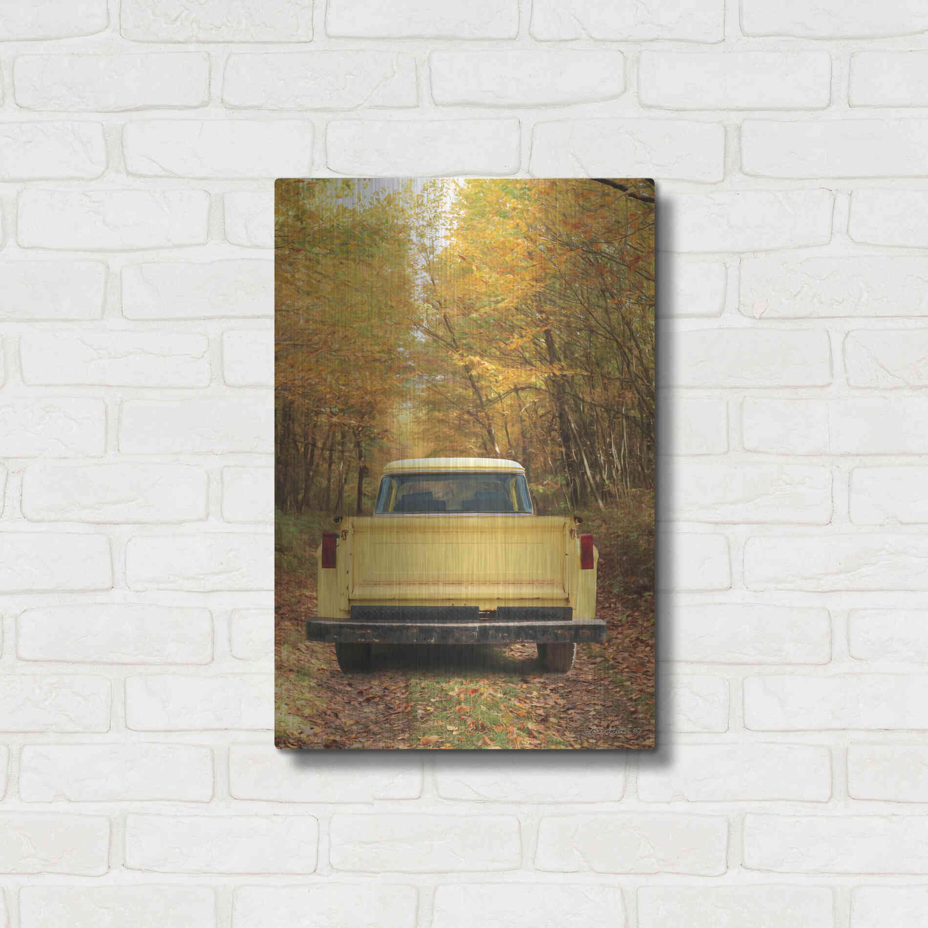 Luxe Metal Art 'The Season of Color' by Lori Deiter, Metal Wall Art,16x24