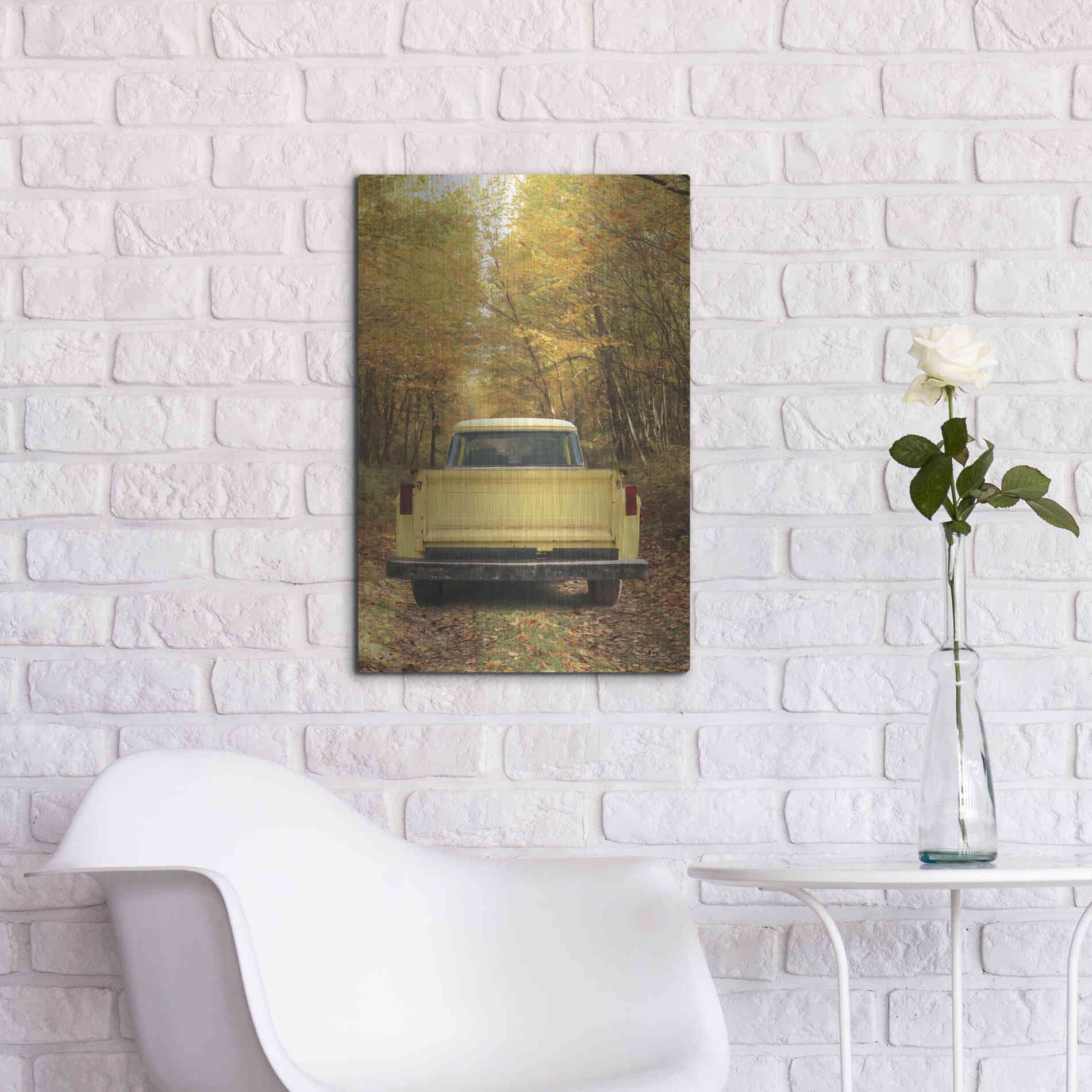 Luxe Metal Art 'The Season of Color' by Lori Deiter, Metal Wall Art,16x24