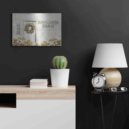 Luxe Metal Art 'Sunflower Farm' by Lori Deiter, Metal Wall Art,24x16