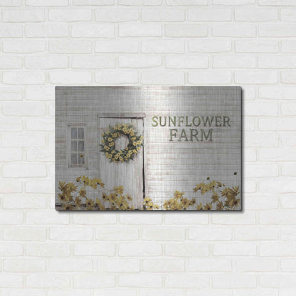 Luxe Metal Art 'Sunflower Farm' by Lori Deiter, Metal Wall Art,36x24