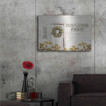 Luxe Metal Art 'Sunflower Farm' by Lori Deiter, Metal Wall Art,36x24