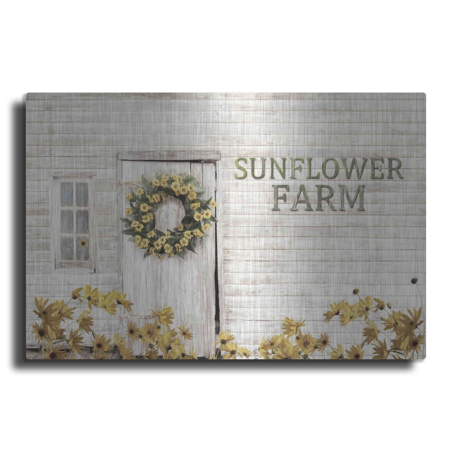 Luxe Metal Art 'Sunflower Farm' by Lori Deiter, Metal Wall Art
