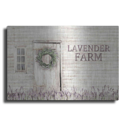 Luxe Metal Art 'Lavender Farm' by Lori Deiter, Metal Wall Art
