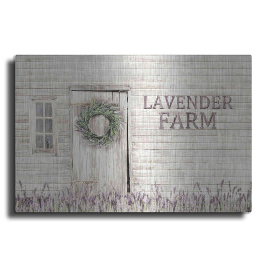 Luxe Metal Art 'Lavender Farm' by Lori Deiter, Metal Wall Art