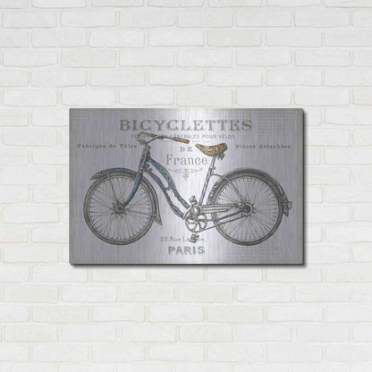 Luxe Metal Art 'Bicycles II' by Daphne Brissonet, Metal Wall Art,36x24