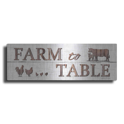 Luxe Metal Art 'Farm to Table' by Lori Deiter, Metal Wall Art